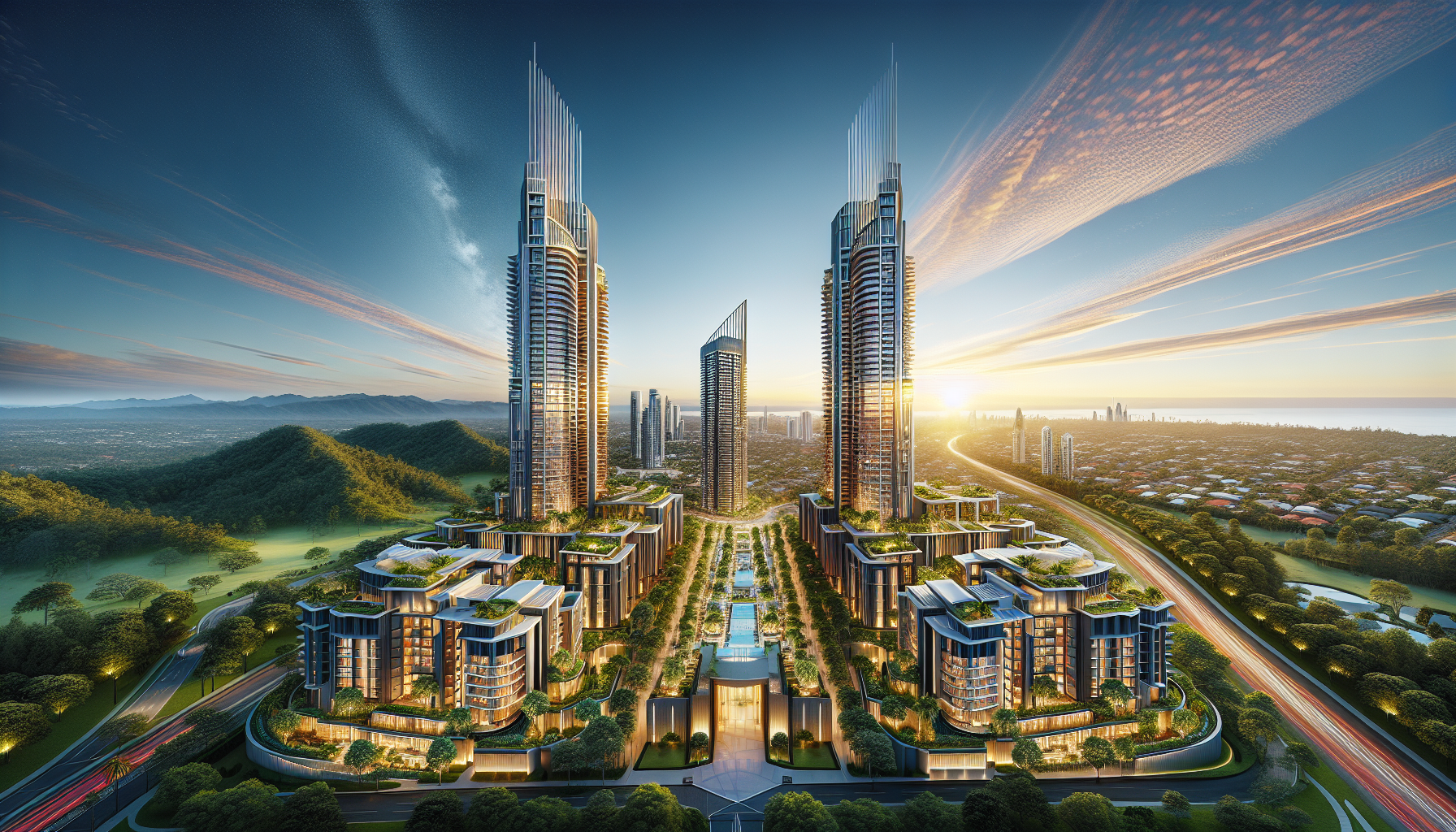 Hollywood-Inspired Double-Tower Hotel Unveiled in Burleigh